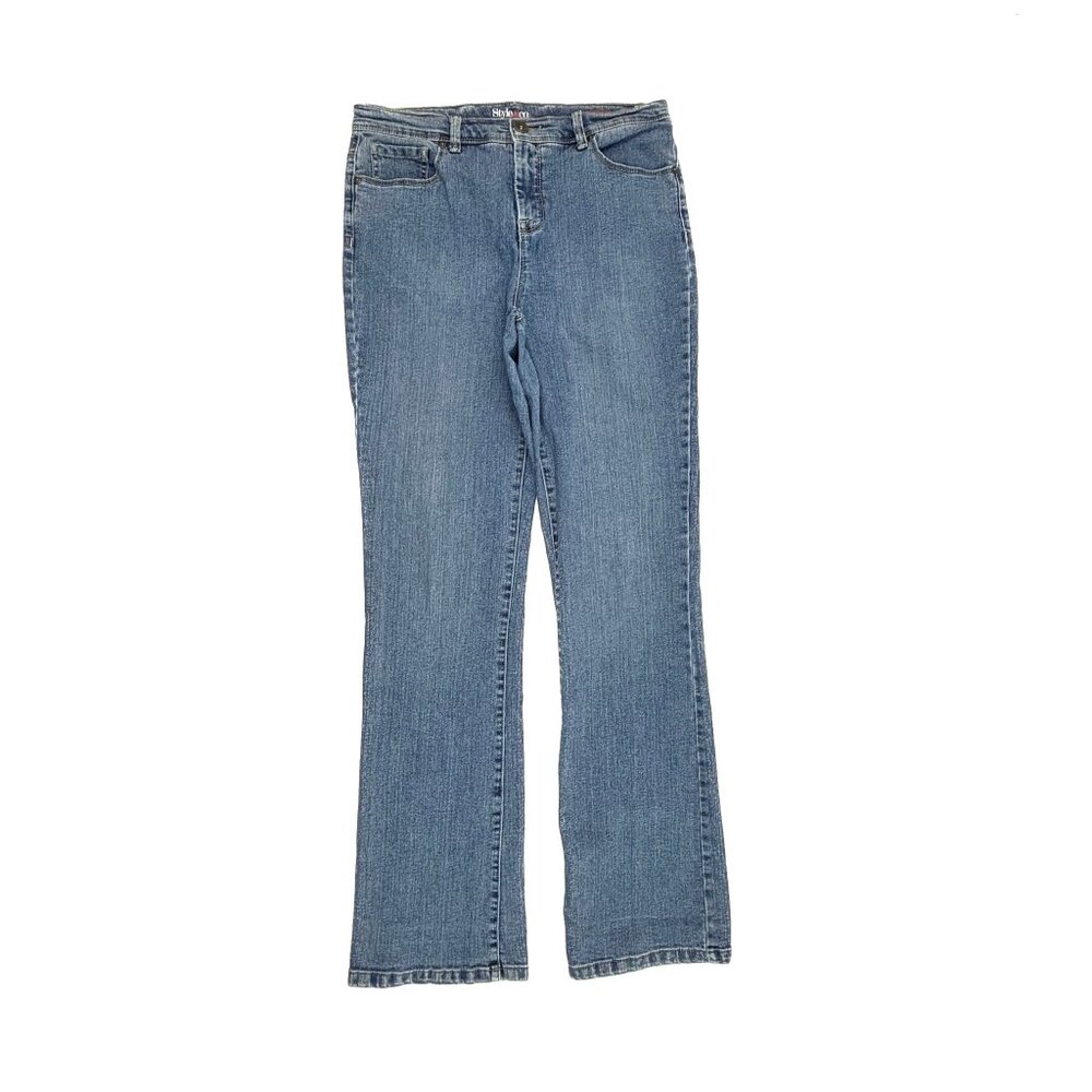 Style‎ & Co Tummy Control Bootcut Women'ss ize 8 Medium Wash Blue Denim Jeans